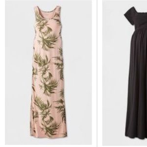 Printed Sleeveless Essential Knit Maternity Dress